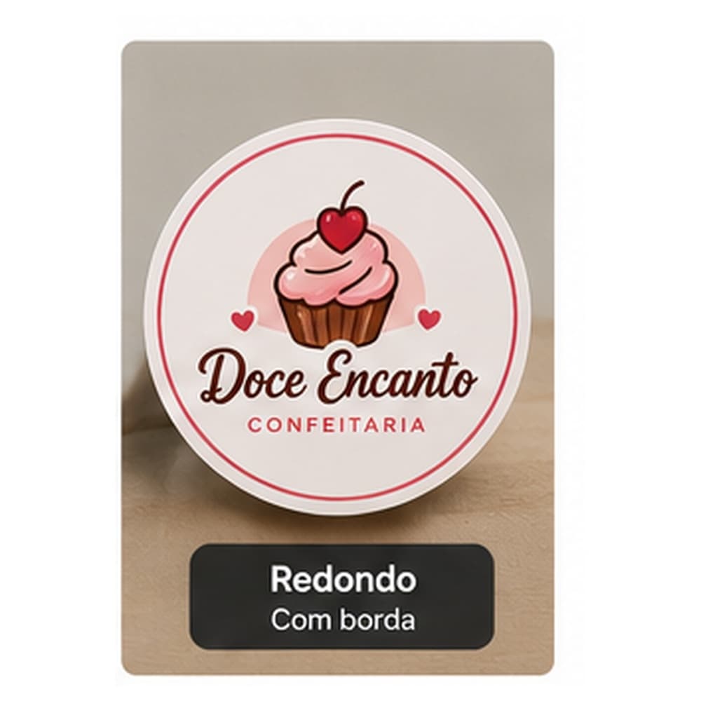Adesivo 5x5 cm personalizado, miniatura 5