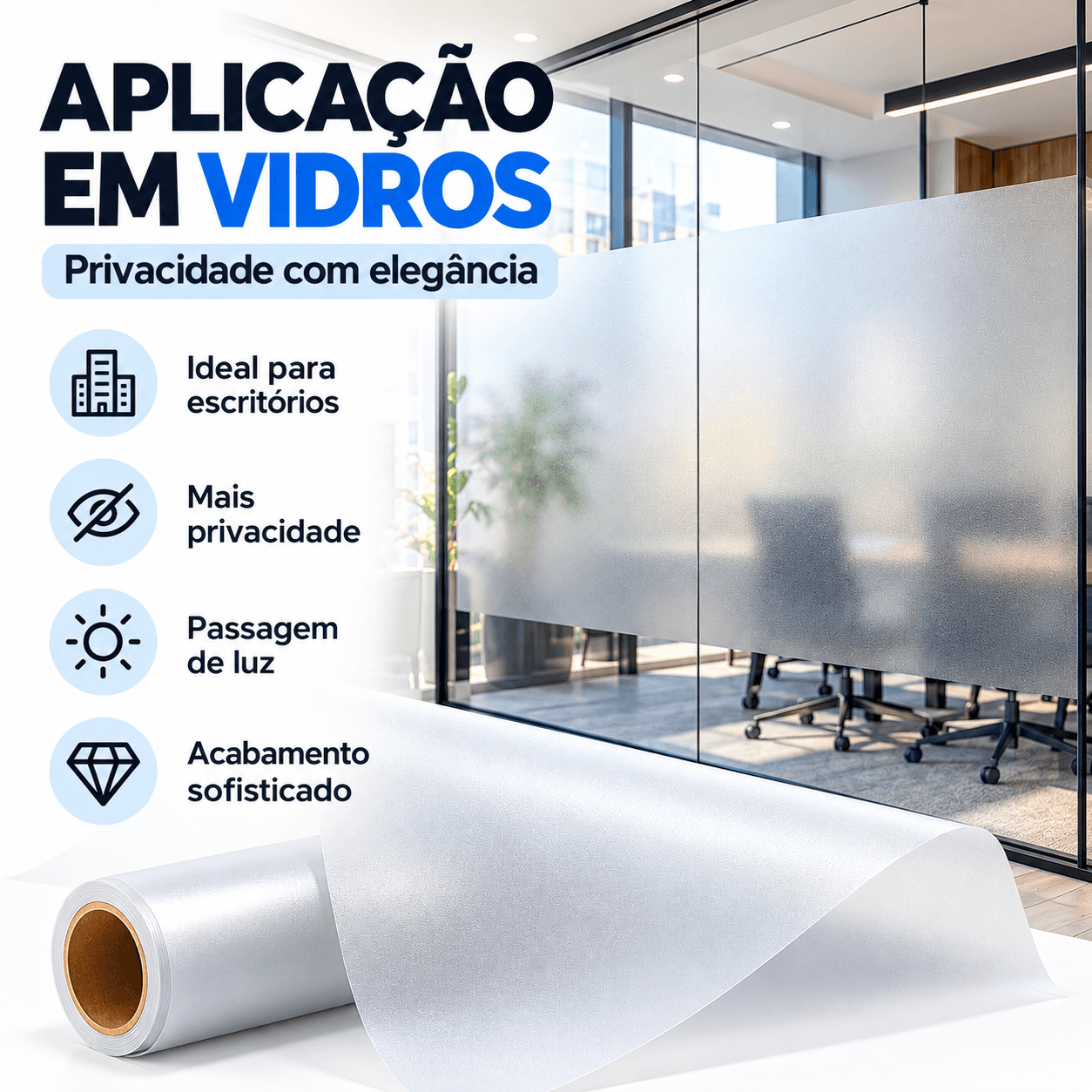 Adesivo jateado para vidro, miniatura 2