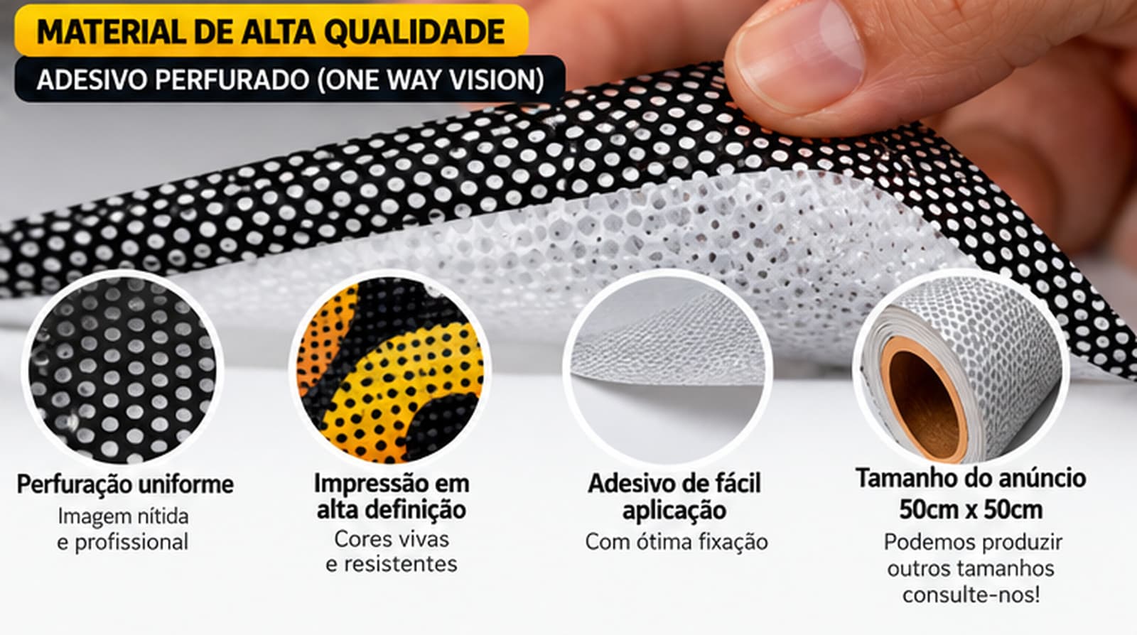 Adesivo perfurado para vitrine, miniatura 4