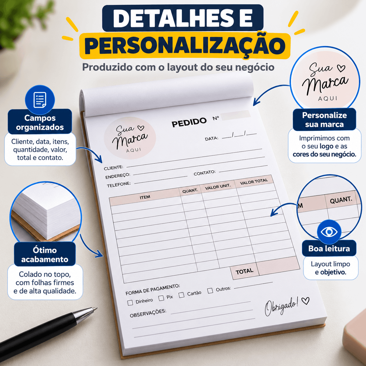 Bloco de pedidos A5, miniatura 3