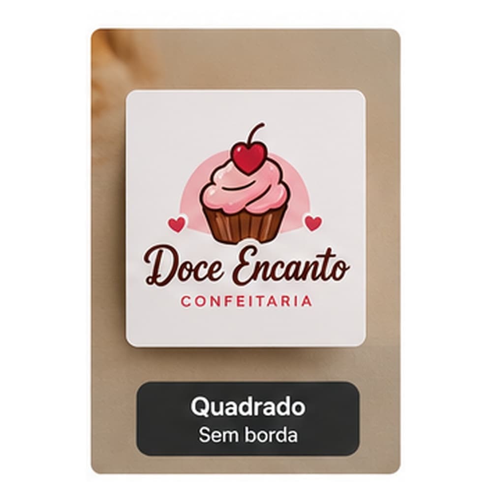 Adesivo 5x5 cm personalizado, miniatura 2