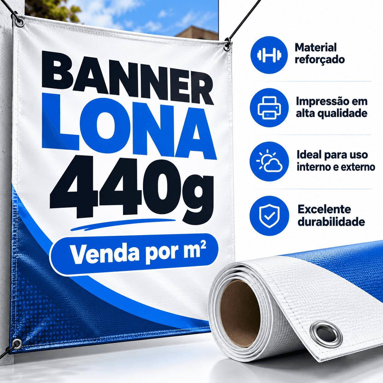 Banner lona 440g