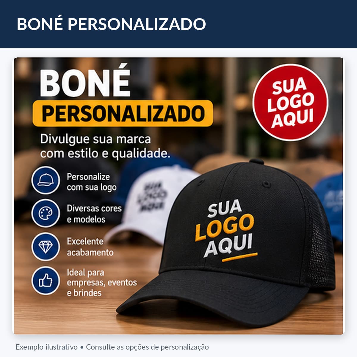 Boné personalizado